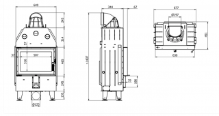 DEFRO HOME INTRA SM BL MINI  wymiary wkładu